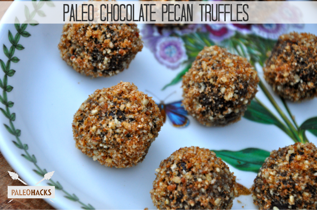 chocolate pecan truffles paleohacks