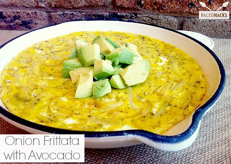 Onion Frittata With Avocado