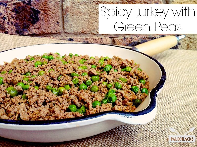 Spicy Turkey with Green Peas