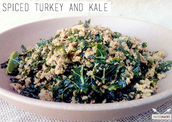 Spiced Turkey and Kale