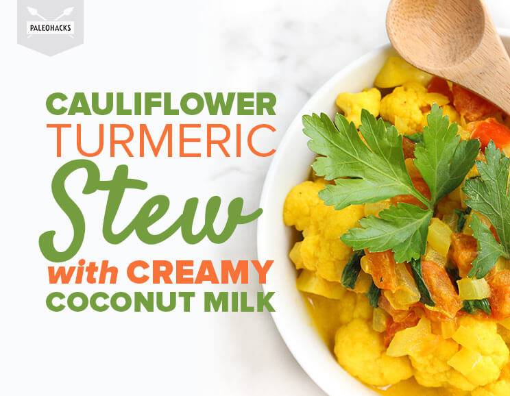 Cauliflower Turmeric Stew With Creamy Coconut Milk