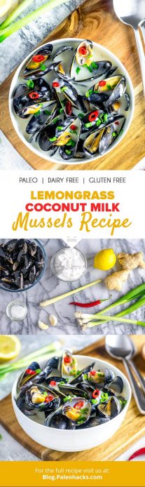 Thai Lemongrass Coconut Milk Mussels Recipe Paleo Dairy Free