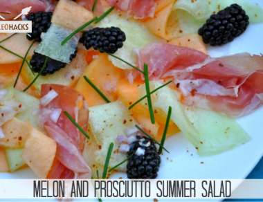 melon and prosciutto summer salad
