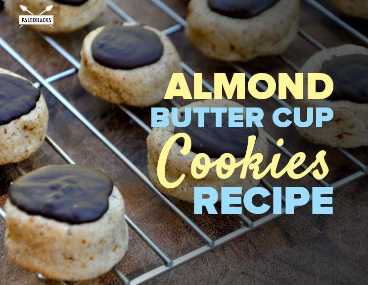 almond butter cup cookies title card