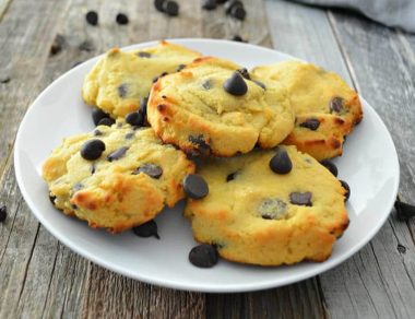 coconut flour chocolate chip cookies feature image