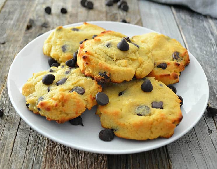 coconut flour chocolate chip cookies feature image