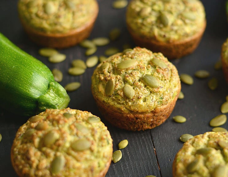 pumpkin zucchini muffins featured image