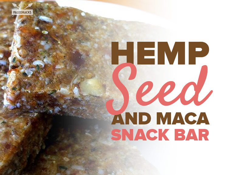 hemp seed and maca snack bar