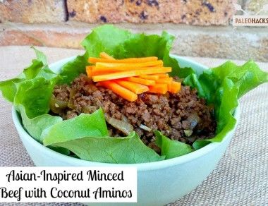 Asian Inspired Minced Beef with Coconut Aminos