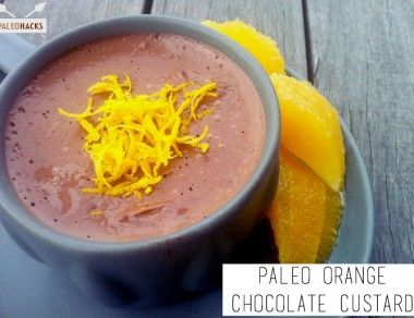 Paleo Orange Chocolate Custard
