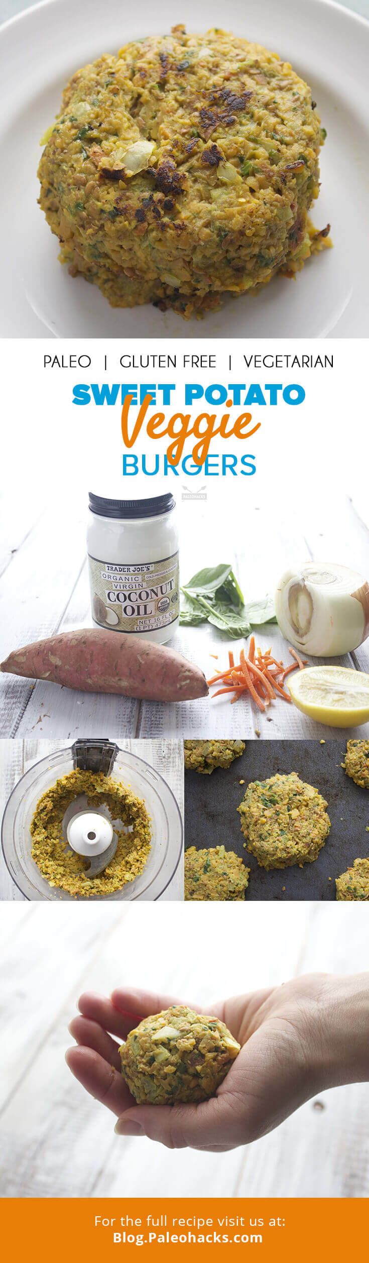 sweet potato veggie burgers pin