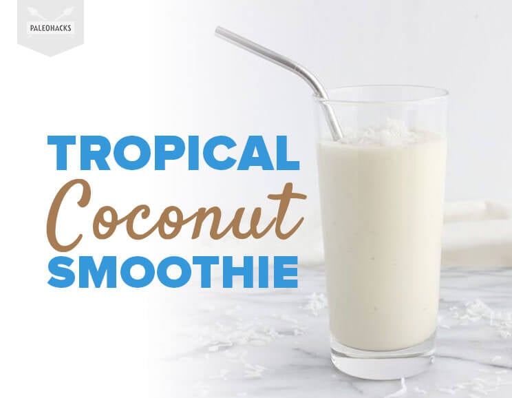 tropical coconut smoothie