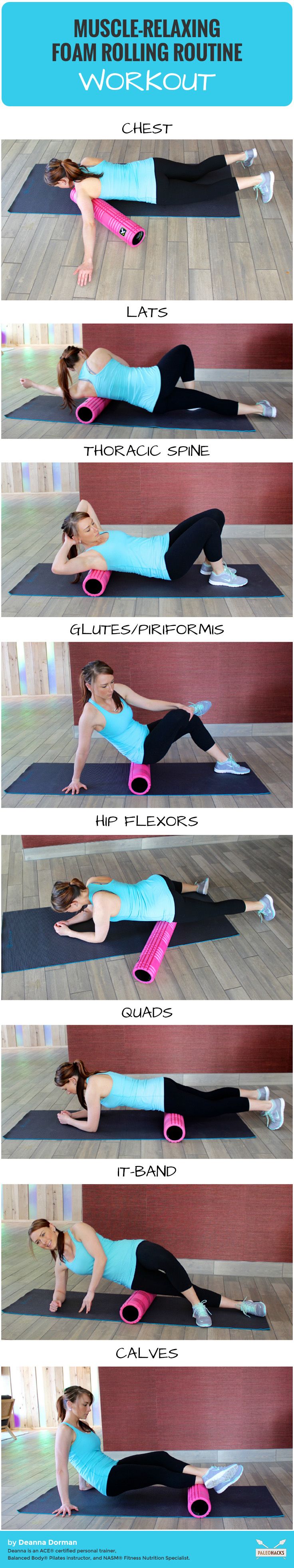 Muscle Relaxing Foam Rolling Routine