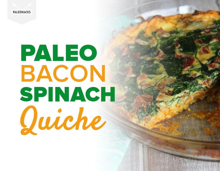 bacon spinach quiche title card