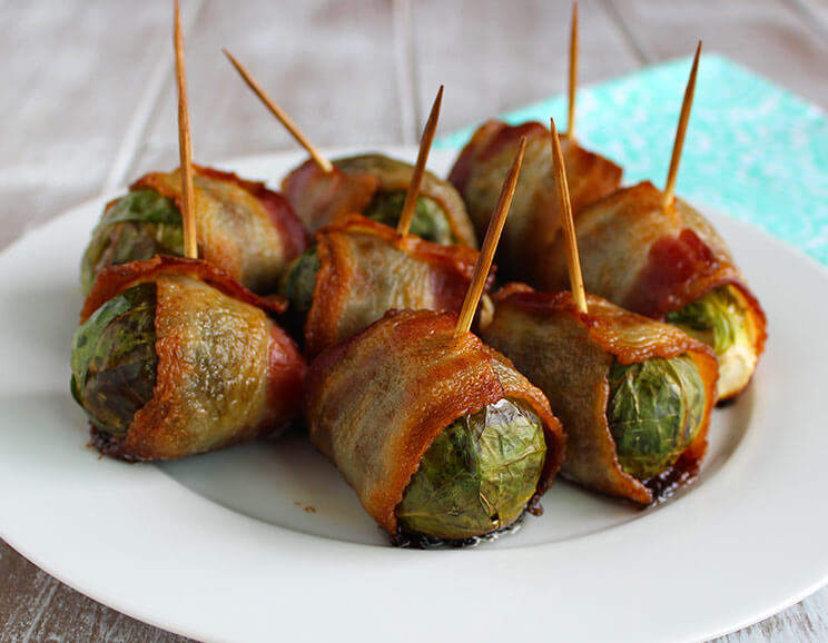 bacon-wrapped Brussel sprouts