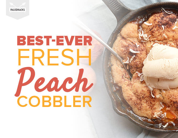 peach cobbler title card