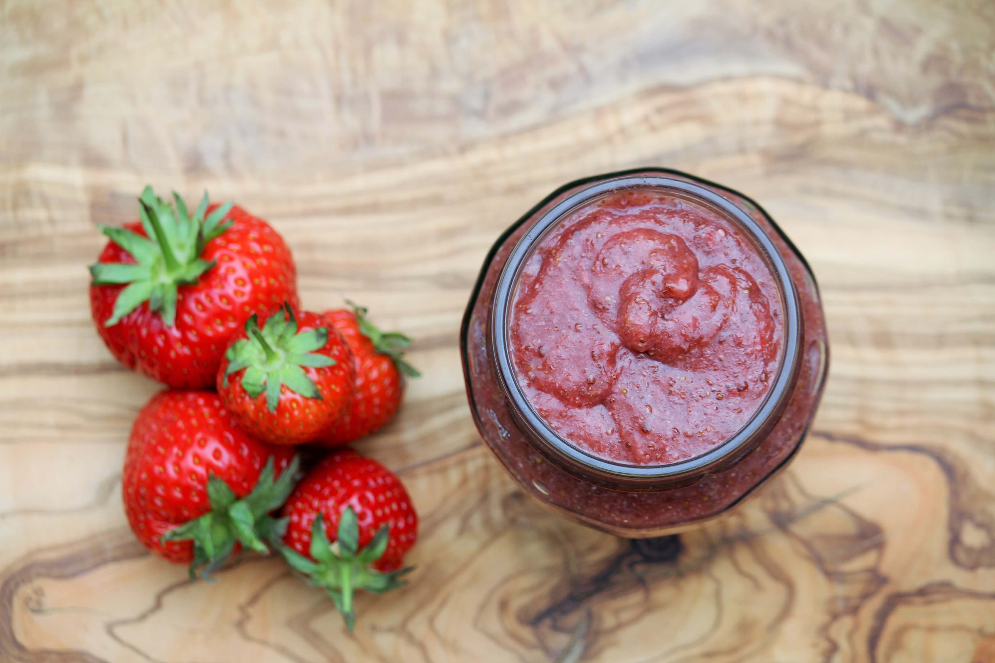 strawberry chia seed jam