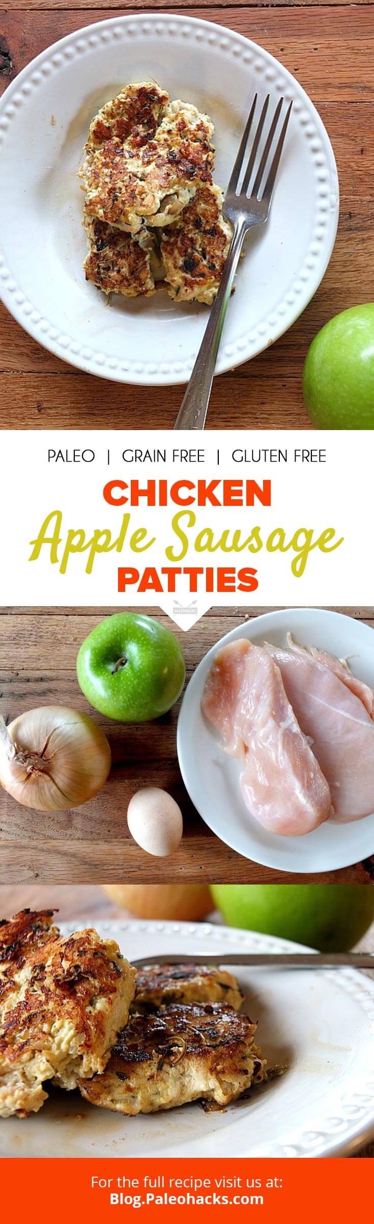 Want to boost your morning meal with protein? Try these chicken apple sausage patties bursting with warm, sweet flavor!