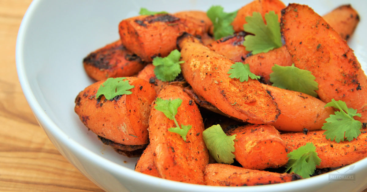 Sweet Chili Roasted Carrots Recipe Healthy, Paleo, Vegetarian