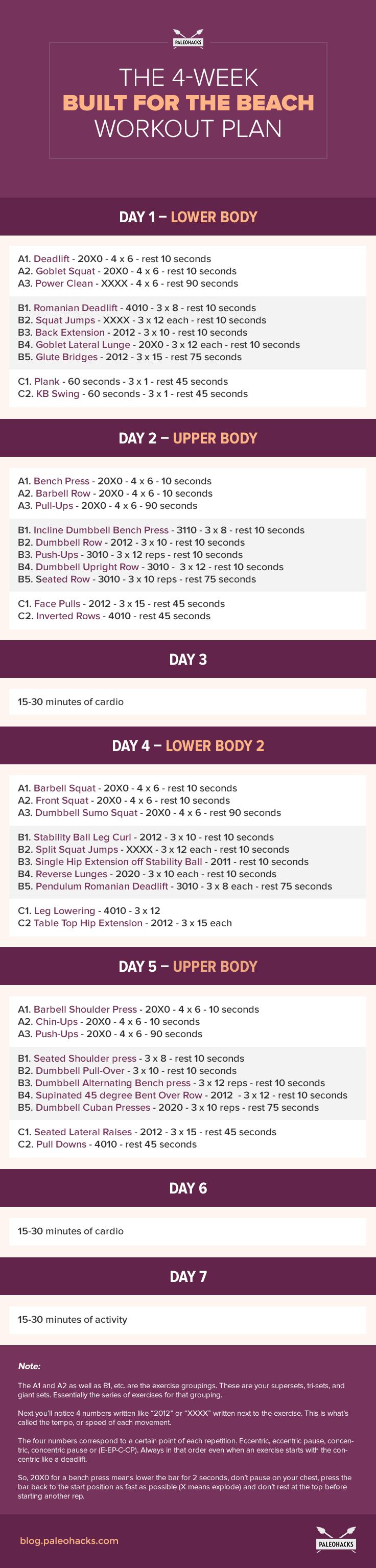 The_4-Week_Built_For_the_Beach_Workout_Plan_infographic
