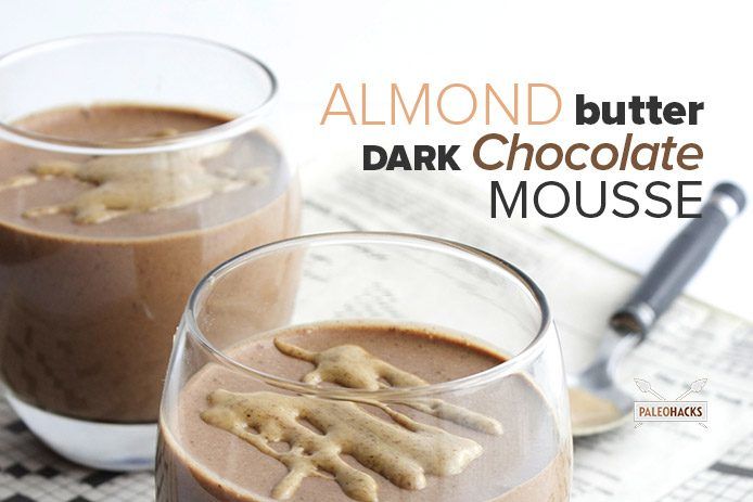 Almond Butter Dark Chocolate Mousse