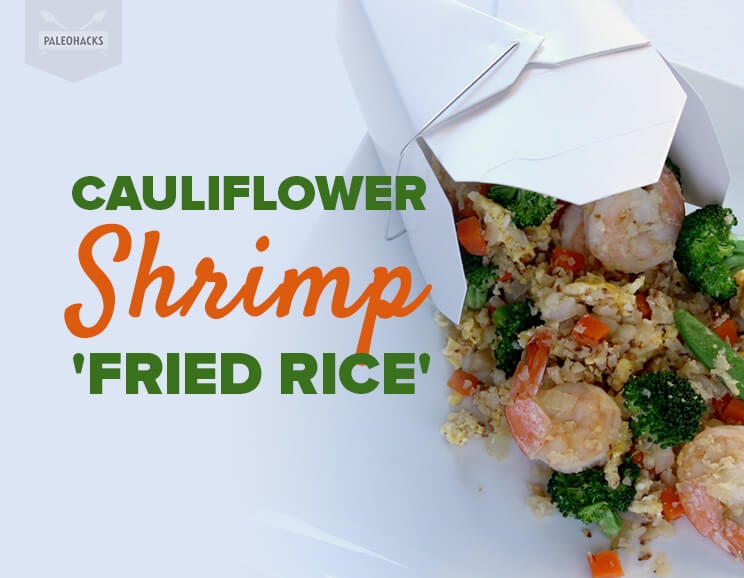 cauliflower shrimp fried rice title card