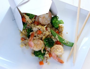 cauliflower shrimp 'fried rice' featured image
