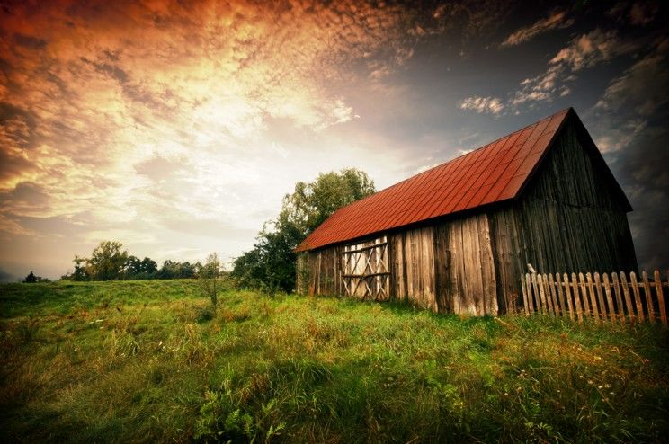 old timber farmhouse