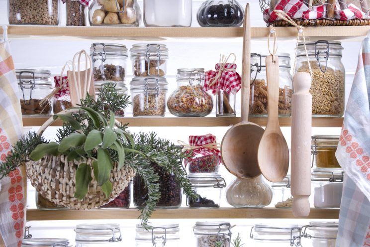 pantry with jars