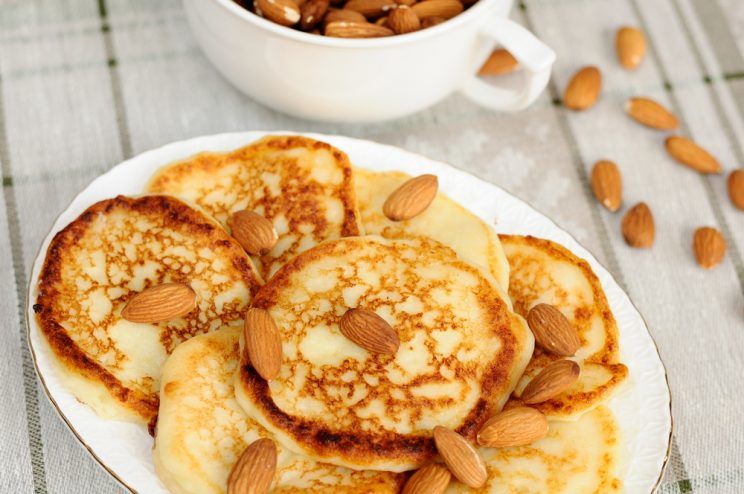 stack of almond flour pancakes