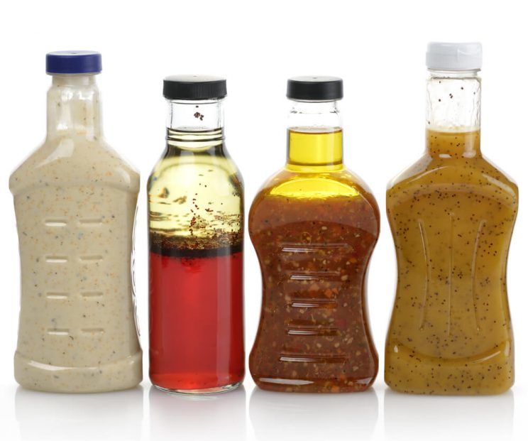 Assortment Of Salad Dressing Bottles