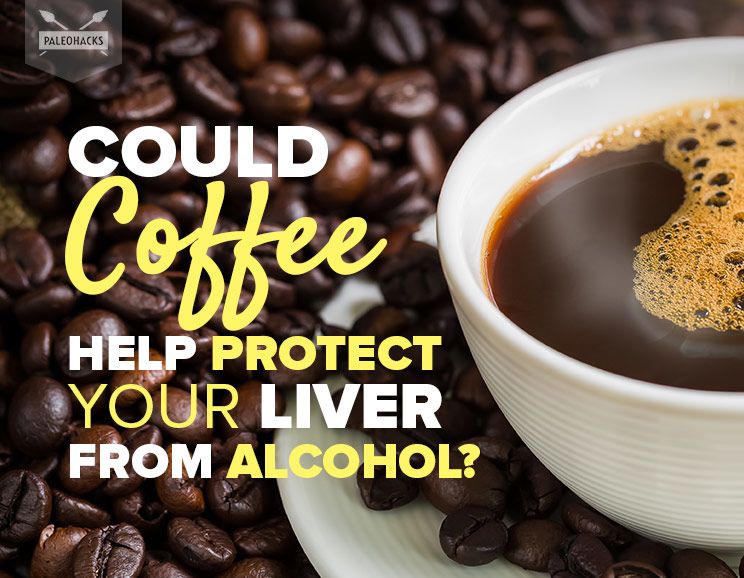 coffee protect your liver image with text