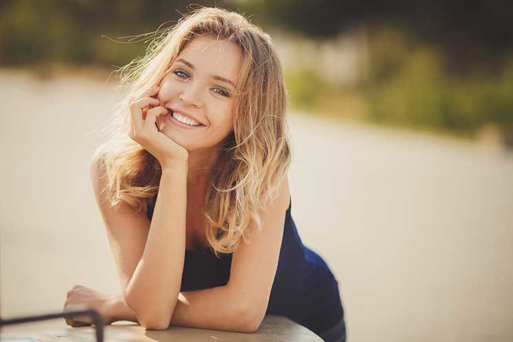 Young smiling woman