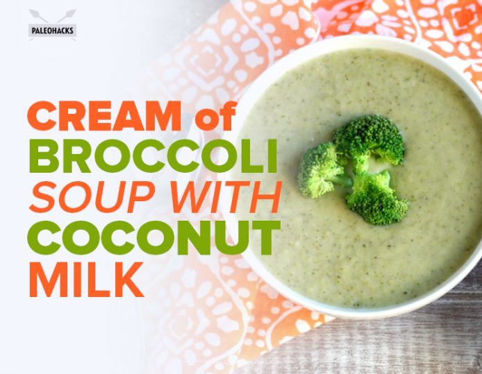 Cream of Broccoli Soup with Coconut Milk