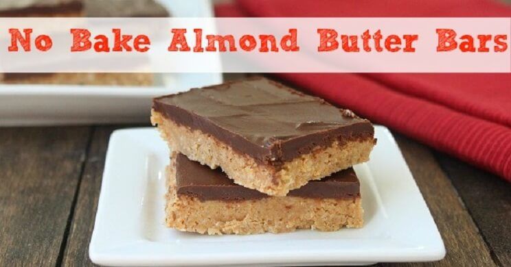 no bake almond-butter-bars