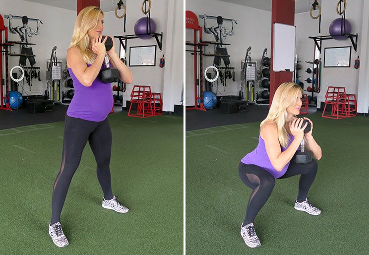 goblet squat exercise