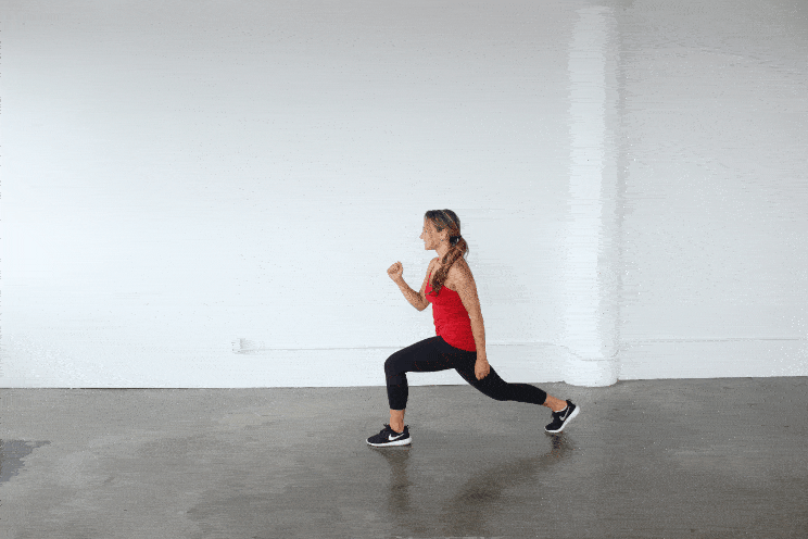 lunge hop exercises
