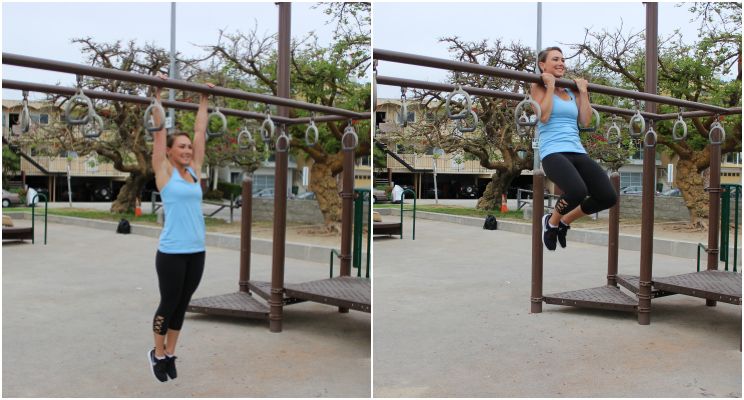 pull ups on monkey bars