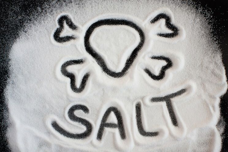 skull and crossbones image in salt