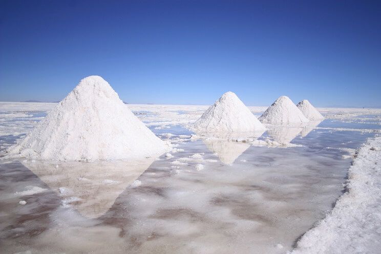 giant mounds of salt