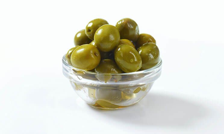 brined olives