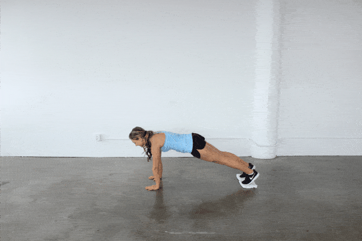 plank exercise with towel