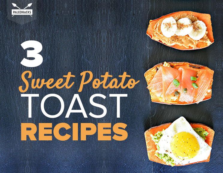 3 sweet potato toast recipes title card