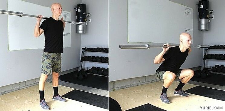 barbell squat image