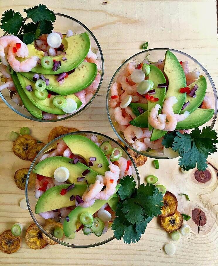 ceviche with avocado