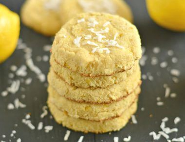 lemon flour cookies featured image