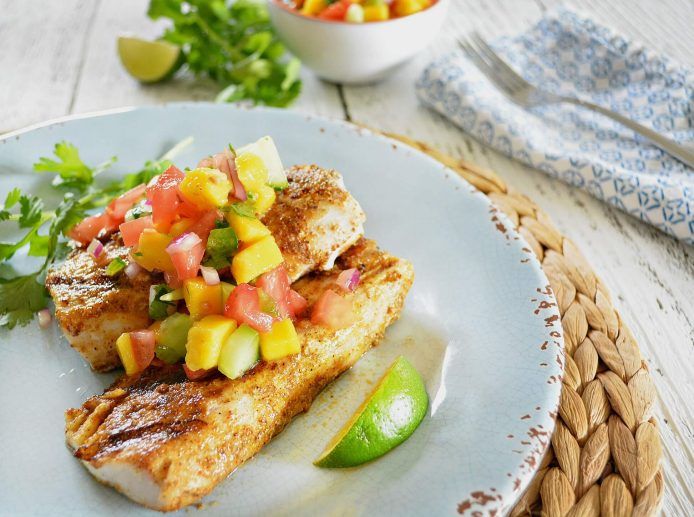 Mahi Mahi with Mango Jalapeño Salsa Recipe