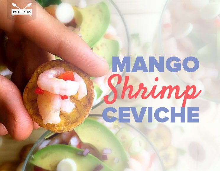 mango shrimp ceviche title card