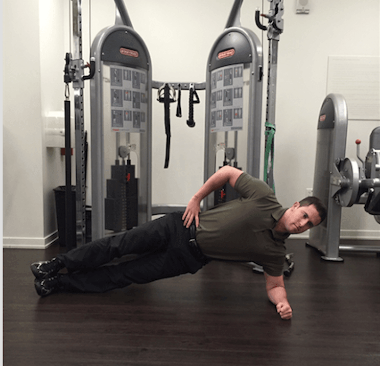 side plank core exercise