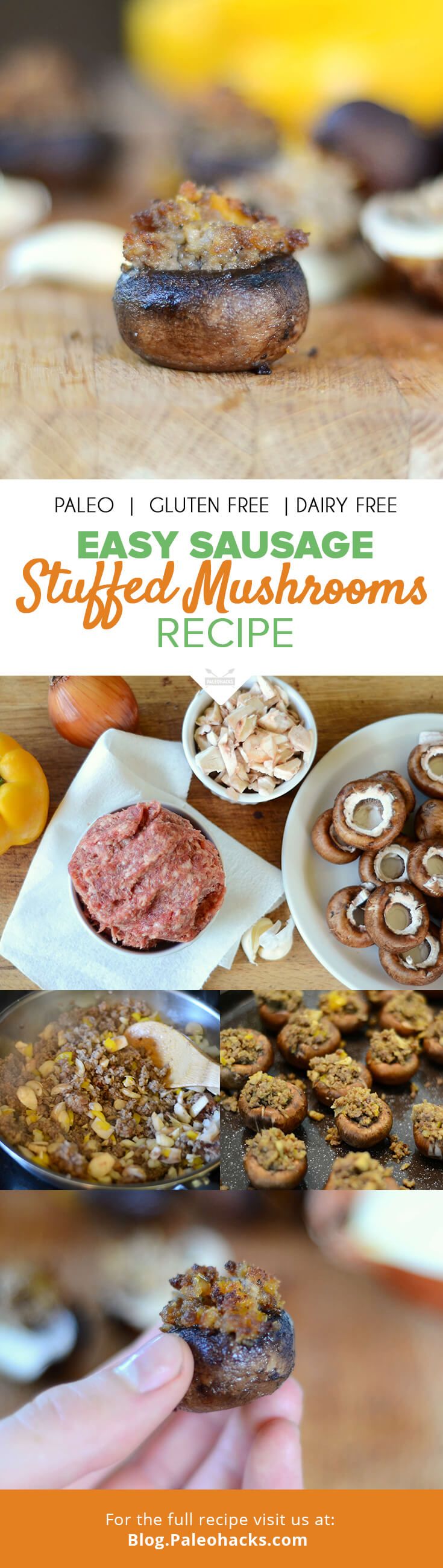 Traditional-PIN-Easy-Sausage-Stuffed-Mushrooms-Recipe